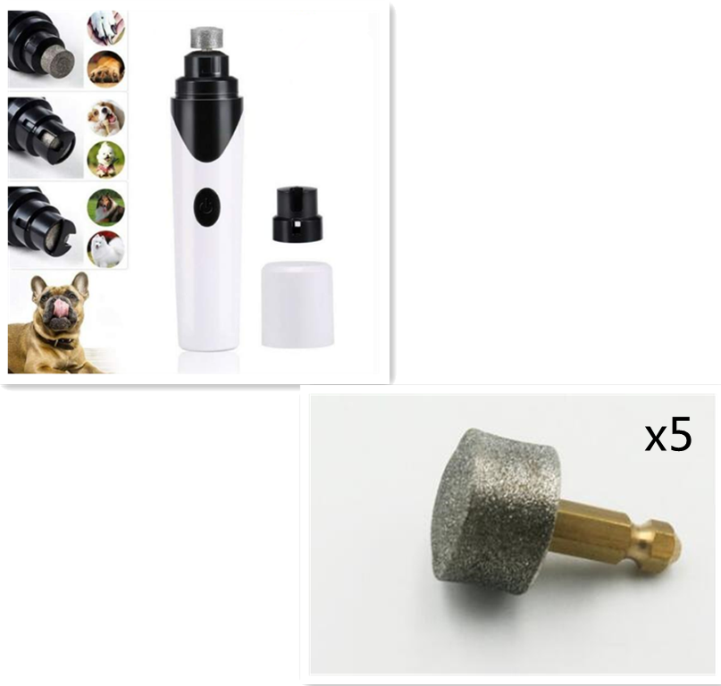 Electric Pet Nail Grinder & Grooming Clipper
