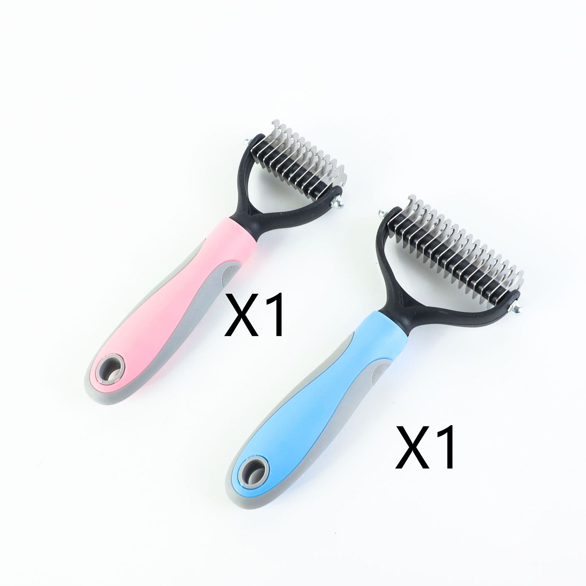 Double-Sided Pet Grooming & Hair Removal Brush