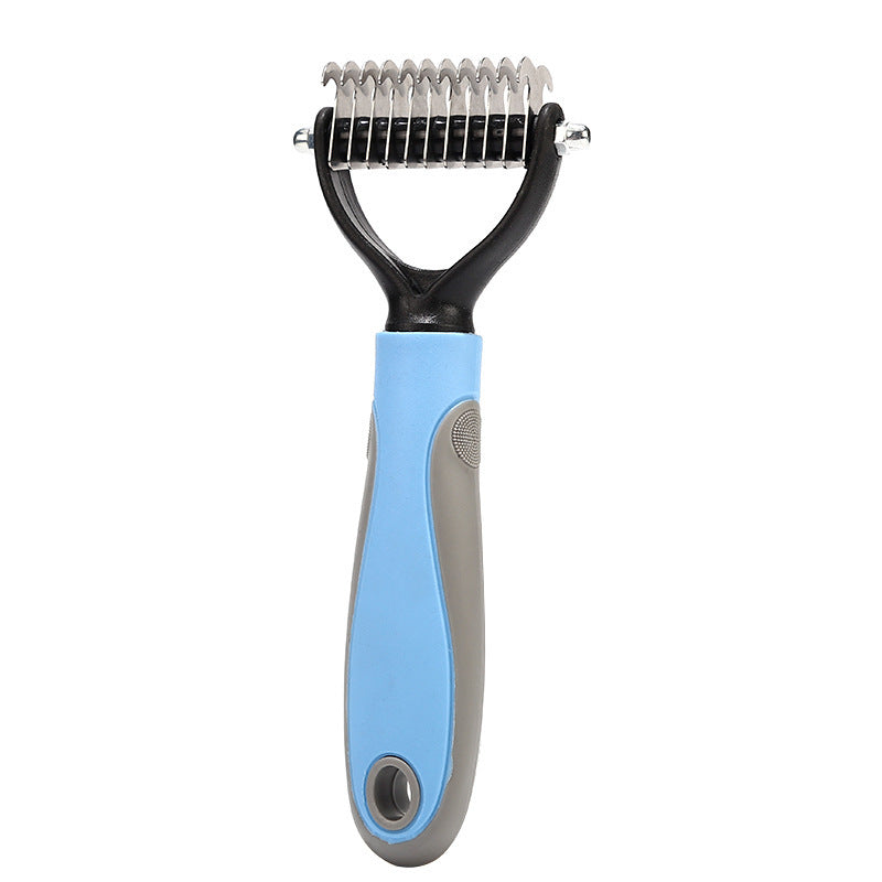 Double-Sided Pet Grooming & Hair Removal Brush