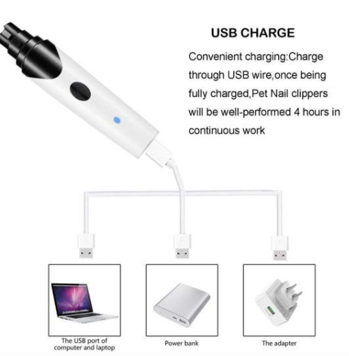 Electric Pet Nail Grinder & Grooming Clipper
