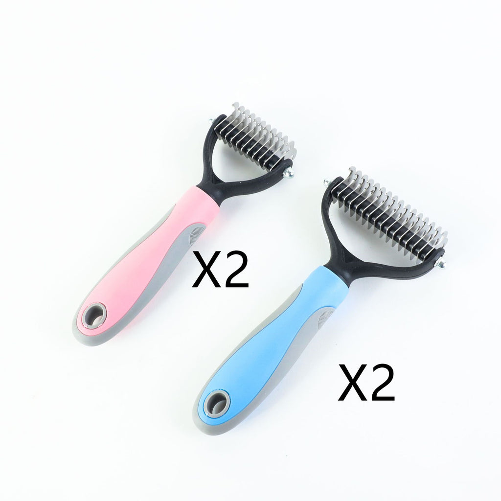 Double-Sided Pet Grooming & Hair Removal Brush